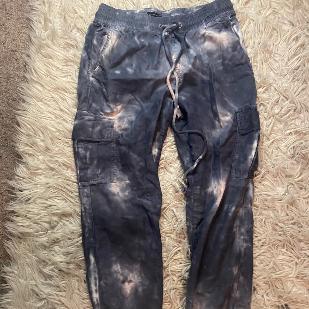 Anthropologie tye dye cargo pants